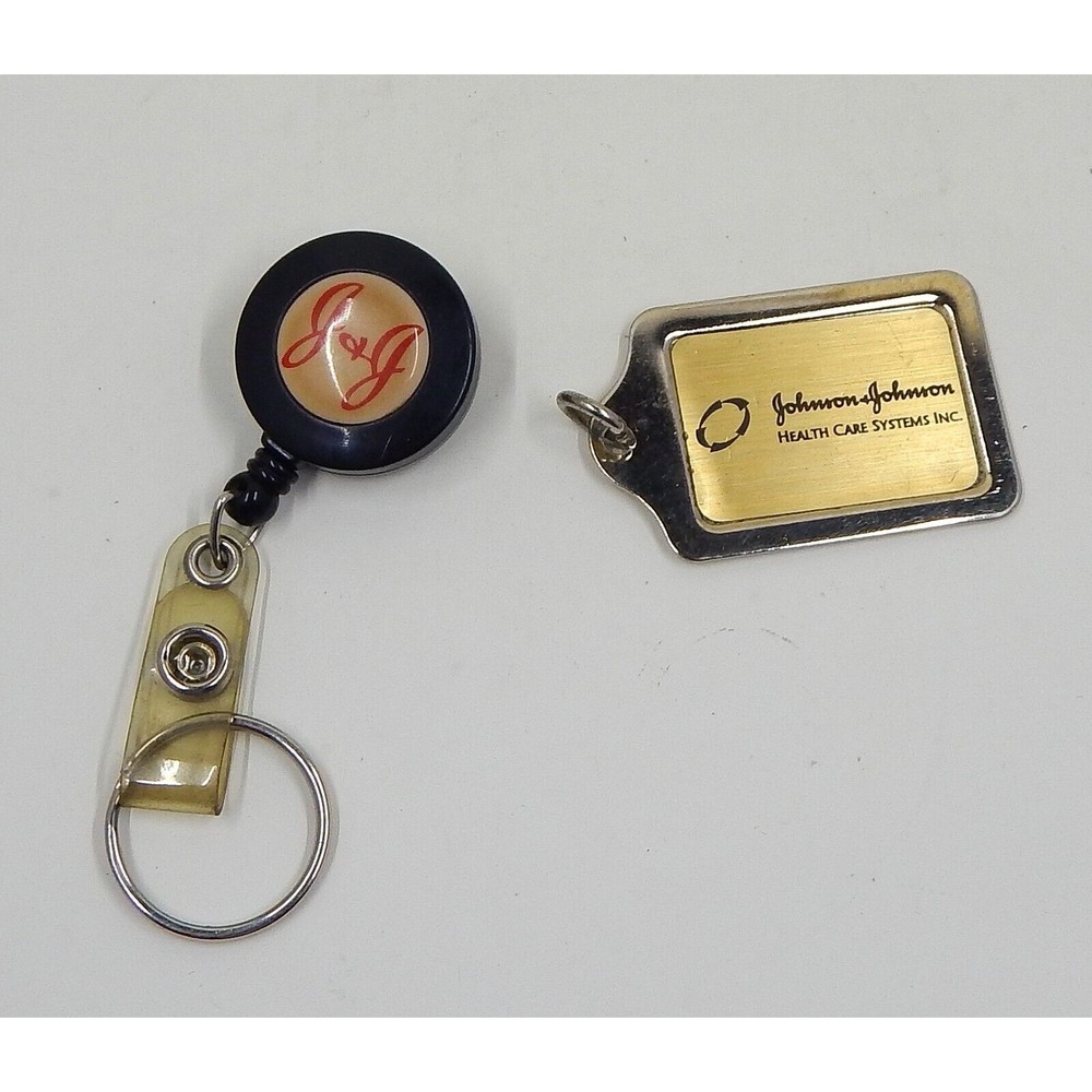 Johnson & Johnson Health Care Systems Metal and Retractable Key Fobs